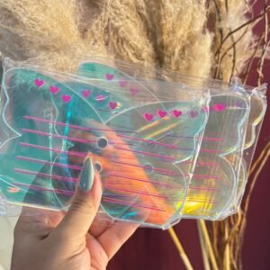 Placa Suporte Acrílico Borboleta para Extensão de Cílios